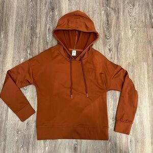 Senita athletics Crossover Hoodie in copper, size S